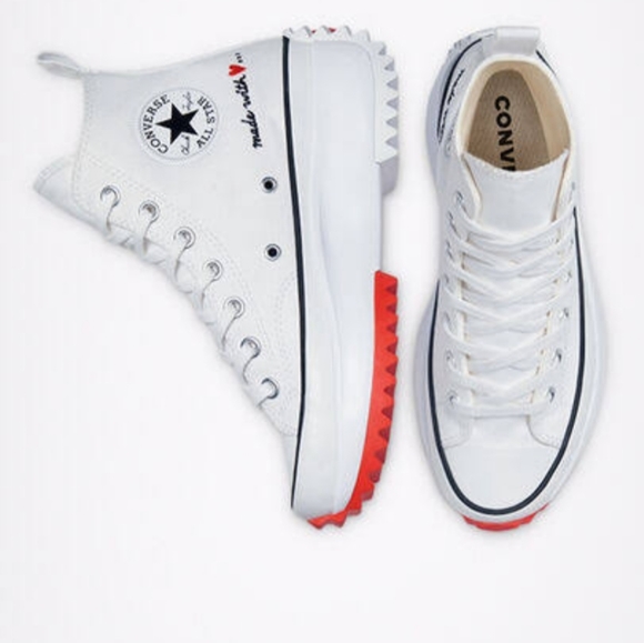 Converse Run Star Hike High 'Made With Love' Platform WOMEN SZ / 571874C - Picture 2 of 16